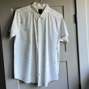 Rvca slim fit button up shirt.